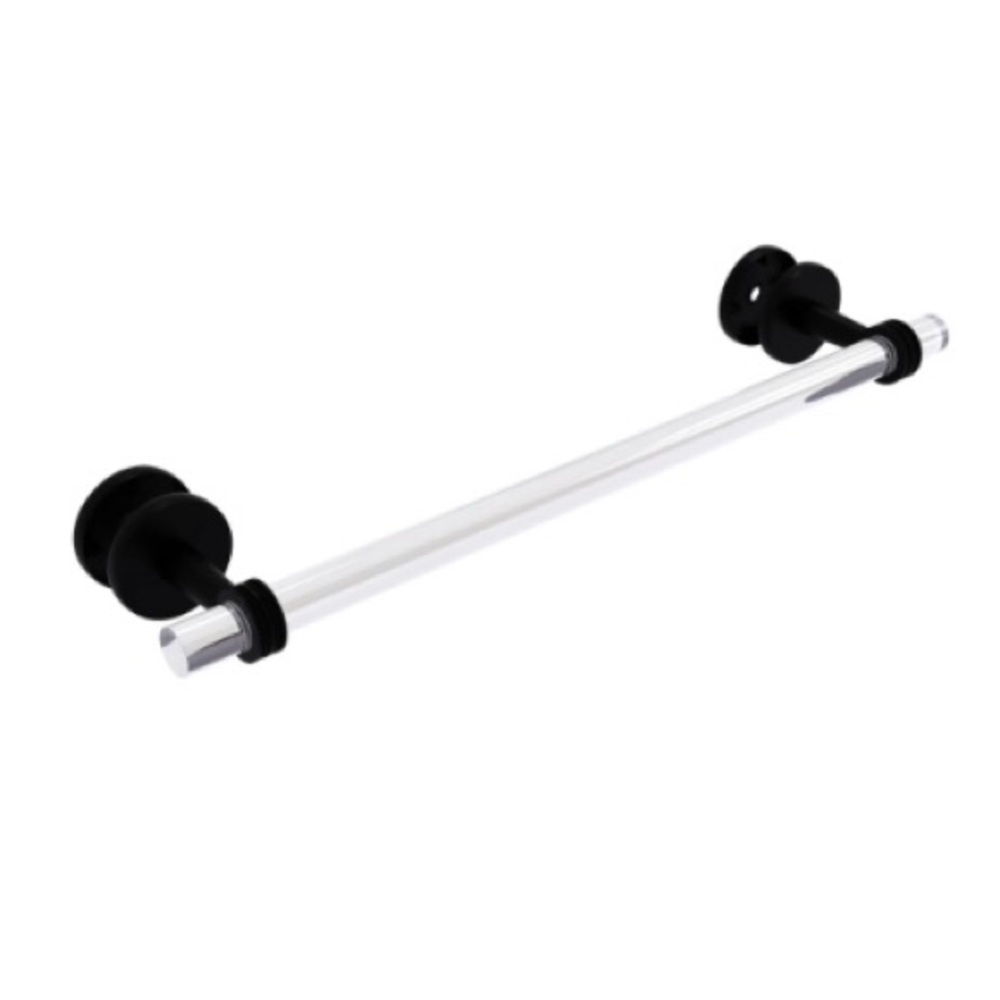 NIB Allied Brass Clearview Collection 18 Inch Shower Door Towel Bar Matte Black